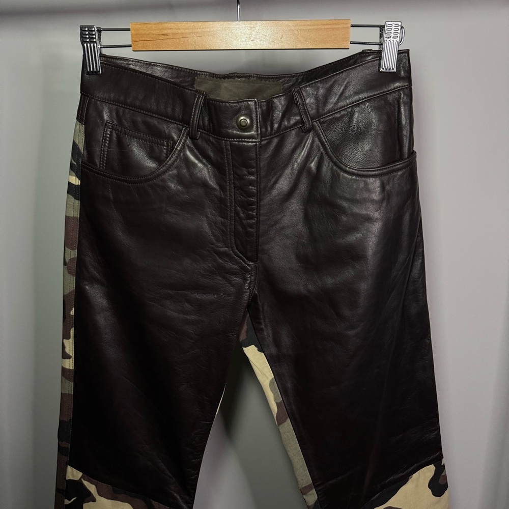Custom Leather Canvas Army Pant - Picture 4 of 8